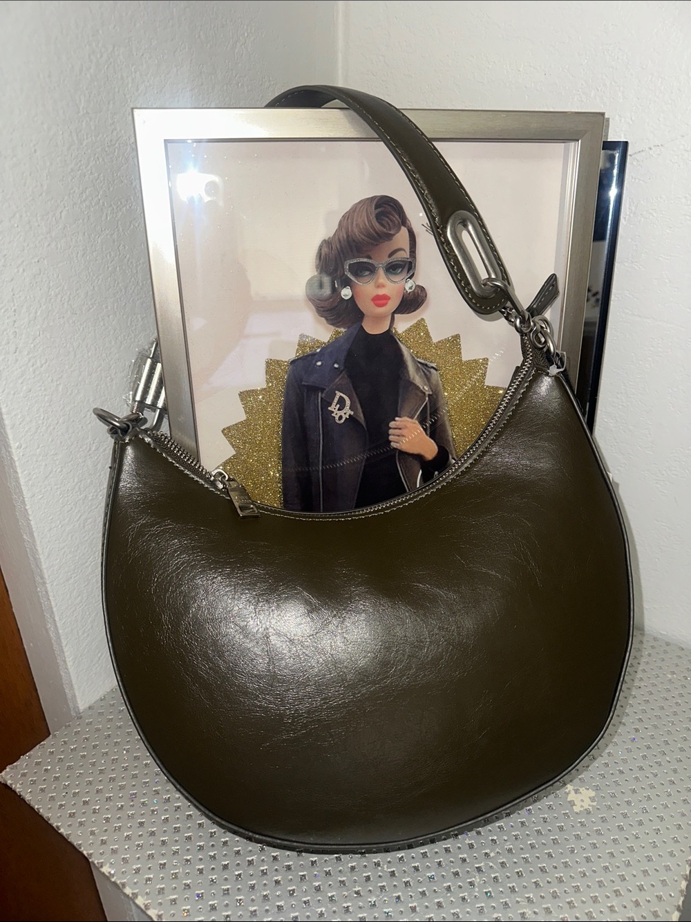 Steve Madden Olive Green Hobo Bag